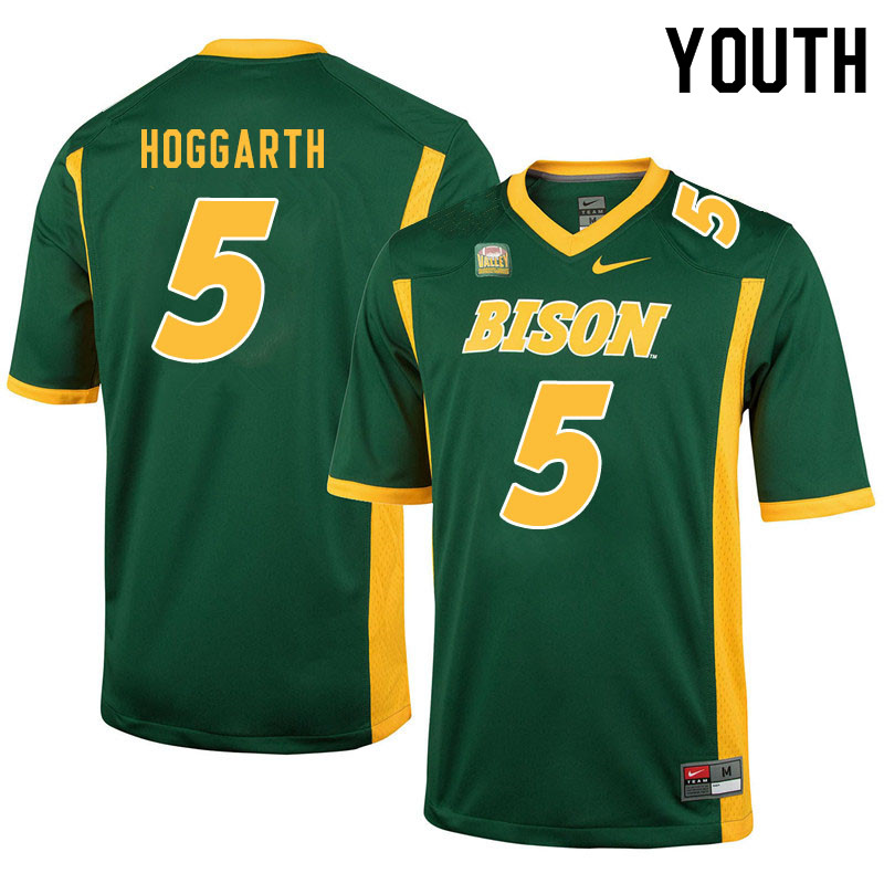 Youth #5 Ben Hoggarth North Dakota State Bison College Football Jerseys Sale-Green